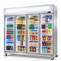 Réfrigérateur commercial Sicotcna 2170L, système de refroidissement par air, acier inoxydable, pour hôtel, restaurant, cuisine, fournitures de restauration