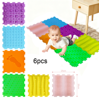 Tapis de jeu sensoriel pliable en silicone pour bébé, motif personnalisé, doux, sûr et écologique, pour stimuler la perception tactile
