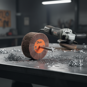 Roue à lamelles abrasives Ttake 80x50 mm, tige de 6 mm, grain 180 pour le meulage des métaux - Product Image 3