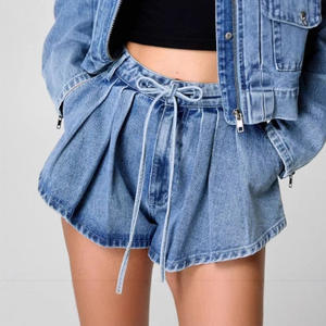 <b>Tooling</b> Style Denim Women's High Waist Loose Short 2 Pieces Set Fashion - Product Image 3