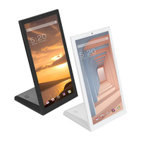 Écran tactile vertical en forme de L, tablette Android 10,1 pouces, écran numérique de signalisation de bureau pour système de commande de commentaires clients