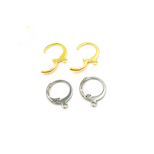 ต่างหูห่วงสแตนเลสแบบมีตะขอทำจากลวด,งานฝีมือฝรั่งเศส - Product Image 1