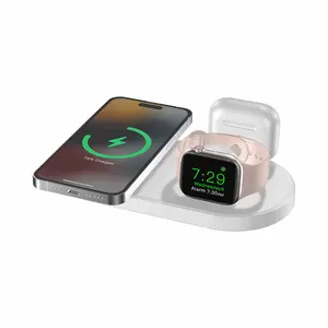 High cost-effective 3 in 1 Wireless Charging Pad portable Wireless Charger for iPhones iWatch and Airpods