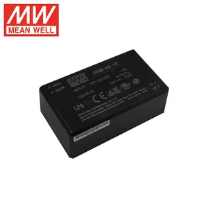 Fonte de energia Mean Well IRM-45-12 12V 5V 24V Fontes de energia de quadro aberto Fontes de energia elétrica Meanwell