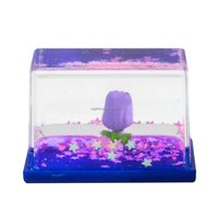 Mini réservoir d'eau créatif OEM ODM personnalisé avec flotteur 3D à paillettes en mouvement, décoration anti-stress pour la maison, le bureau, souvenir, cadeau