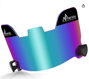 หมวกฟุตบอลสีเขียวเหลืองอ่อนแว่นตานิรภัย CE EN166 ANSI Z87การรับรองผลิตจากโพลีคาร์บอเนตที่ทนทาน - Product Image 4