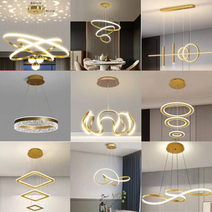 <span class=keywords><strong>Lustre</strong></span> suspendu <span class=keywords><strong>moderne</strong></span> en fer LED pour restaurant, escalier, salle à manger, éclairage haut de gamme, décoration artistique - Product Image 1