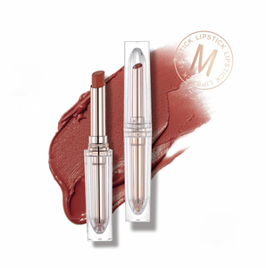 透明金管口红自有品牌时尚奢华设计定制颜色红色哑光美容防水口红品牌 - Product Image 2