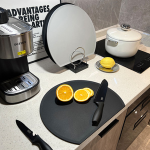 TPU Cutting Board D-<b>Shaped</b> Food Grade Non-Slip Heat Resistant Kitchen Chopping <b>Block</b> - Product Image 1