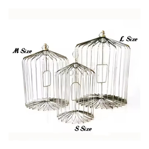 JELO sıcak satış gümüş çelik görünen kuş kafesi orta boy (güvercin görünen kafes) sihirli hileler yanılsamalar hile Prop aksesuarları - Product Image 6
