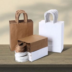 Bolsas de Papel Kraft Marrón Personalizadas, Reciclables, para Comida para Llevar, Bolsas de Compras Modernas - Product Image 2