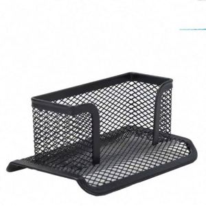Black Metal Mesh Office Desktop Business <b>Card</b> & Note Holder - Product Image 6
