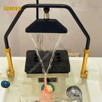 Siman Independent Spa Head Waterfall Shampooing Évier Attachement Lavabo Cheveux avec Bol de Traitement du Cuir Chevelu Japonais pour Utilisation dans la Salle de Bain