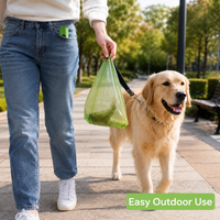 Bolsas para excrementos de perros, gruesas, con control de olores, en rollos fáciles de rasgar para la limpieza diaria de mascotas al aire libre