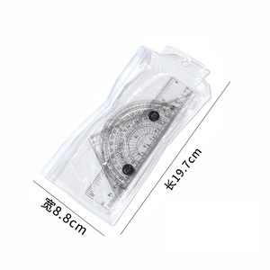 Quảng cáo Cai Trị 15cm 4-Piece Bag <span class=keywords><strong>Set</strong></span>, văn phòng sinh viên vẽ cai trị, nhựa trong suốt cai trị thiết lập - Product Image 2