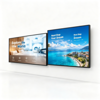 Affichage d'informations sur les restaurants, écran LCD mural intérieur de 15,6 pouces, Android WIFI RJ45, lecteur multimédia numérique en verre trempé