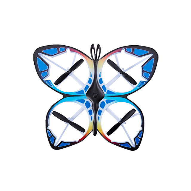 RC Butterfly Drone Quadcopter Children's Toys Airplanes One Key Takeoff and Landing Hover Fixed Height 3D Flip