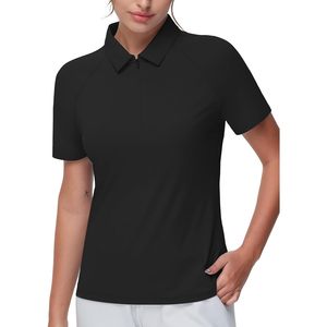 Women's Slim Fit <b>Polo</b> Shirt <b>Zip</b> <b>Up</b> Lightweight Quick Dry Collared Golf Workout Top - Product Image 3