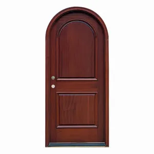 Puerta de Madera Arqueada a Precio de Fábrica, Moderna, Impermeable, Resistente al Viento, de Madera y Plástico Compuesto, Acabado Interior para Dormitorio, Baño, Sala de Estar - Product Image 3