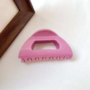 أزياء جديدة خمر لطيف لون واحد لينة المطاط المشابك الشعر للسيدات بسيطة ماتي مثلث كليب الشعر هدية الملحقات - Product Image 4