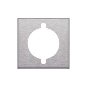 Plaque murale carrée en acier inoxydable à prise unique - Product Image 1