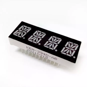 Phổ biến <span class=keywords><strong>anode</strong></span> màu trắng 0.4 inch 6 chữ số 14 đoạn dẫn Alpha số hiển thị 10mm HOUKEM-4061-BW - Product Image 5