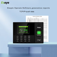 Eseye-huella dactilar de 2,4 pulgadas, registro de tiempo de detección facial, asistencia, Excel, Clocking