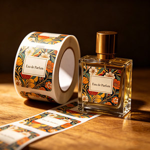 Étiquettes autocollantes personnalisées pour flacons de parfum, logo en relief, imprimées, durables, autocollants de marque, étiquettes adhésives pour emballages de produits cosmétiques - Product Image 2