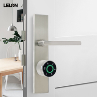 Cylindre de serrure intelligent à empreinte digitale et mot de passe, cylindre de remplacement sans perçage ni trou pour portes d'entrée et portes de bureau