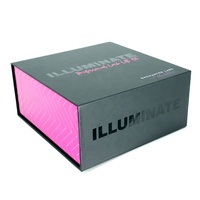 Boîte cadeau magnétique personnalisée, boîte rigide pliable de luxe pour emballage de cosmétiques, ensemble d'emballage de cils, boîte d'emballage haut de gamme avec logo