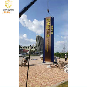 Road Side Street Publicidad Bill Board Wayfinding Señalización direccional Señalización independiente Pylon Signage - Product Image 3