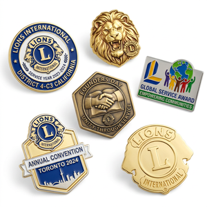 Pin de Solapa Metálico Personalizado de Alta Calidad con Logotipo, Broche de León para Club o Instituto, Pin para Sombrero al por Mayor - Product Image 6