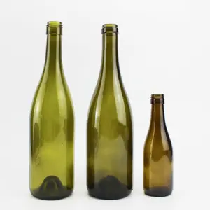Deluxe אריזה של 750ml שמפניה בקבוקי באופן מקצועי מותאם אישית יין זכוכית בקבוק עם פקק