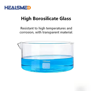 Crisol <span class=keywords><strong>de</strong></span> cristal <span class=keywords><strong>de</strong></span> borosilicato <span class=keywords><strong>de</strong></span> fondo plano, resistente a altas temperaturas, con boquilla y tanque <span class=keywords><strong>de</strong></span> agua - Product Image 5