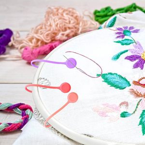 Silicone Thread Spool Holders Embroidery <b>Sewing</b> Cotton Reel Tidy Clips Embroidery Clips with Magnetic Fabric Clips - Product Image 5