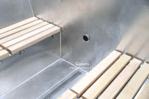 Jacuzzi <span class=keywords><strong>Exterior</strong></span> <span class=keywords><strong>de</strong></span> <span class=keywords><strong>Madera</strong></span> Maciza para 2 Personas, Bañera <span class=keywords><strong>de</strong></span> Hidromasaje para Exteriores - Product Image 6