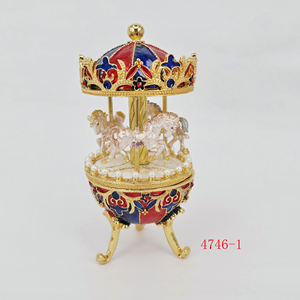 2025 Новая Металлическая эмалированная карусель, шкатулка для ювелирных изделий, подарки для дома - Product Image 2