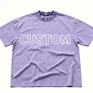 Camisetas de Algodón 100% de 210 Gramos, Corte Holgado, Personalizadas, Estampadas, de Manga Corta, Casuales para Hombre, Gran Venta - Product Image 4
