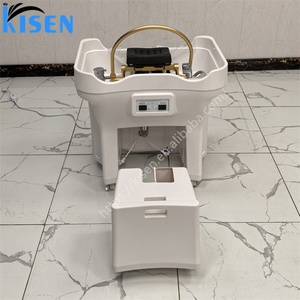 Bac de lavage Kisen Salon, design unique, populaire, avec 2 réservoirs d'eau, idéal pour les soins capillaires et les spas à base de plantes japonaises. - Product Image 2