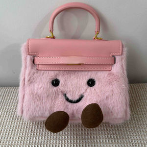 Borsa a Tracolla da Donna Personalizzata, Grande Capacità, Resistente, <span class=keywords><strong>con</strong></span> Chiusura a Bottone, Stile Designer Cartoon, in Peluche - Product Image 1