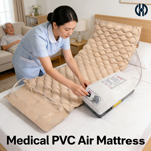 Materasso a Pressione Alternata Anti-<span class=keywords><strong>Decubito</strong></span> in PVC per Cliniche e Case di Cura, Fornitura all'Ingrosso e OEM Disponibile - Product Image 1