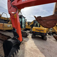 Machines de terrassement Guangzhou Export Utilisé Hitachi ZX60 à vendre mini 6 tonnes orange noir pelle