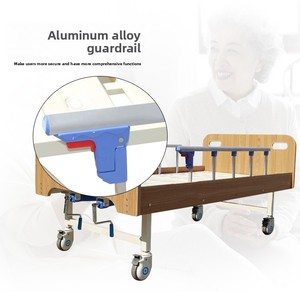 Lit <span class=keywords><strong>médical</strong></span> en bois massif sur mesure pour hôpitaux et maisons de retraite, à manivelle, garantie à vie, <span class=keywords><strong>mobilier</strong></span> hospitalier sur site - Product Image 4