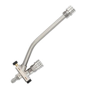 Nuovo Design di schiuma di neve cannone doppia valvola asta di estensione doppia punta attacco per il lavaggio veloce auto - Product Image 2