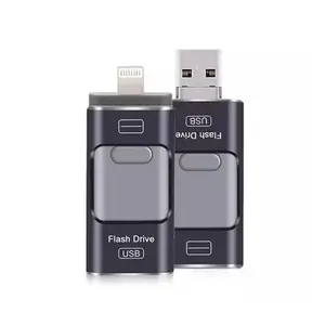 OTG USB Ổ Đĩa Flash 3.0 4.0 Kim Loại Chống Thấm Nước 4G 8G 32G 64GB Tên Thương Hiệu USB Ổ Đĩa Flash