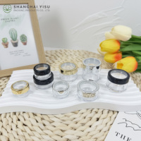 3g 5g 10g 15g 20g Vente en gros Récipient cosmétique vide Petit pot en plastique transparent PS
