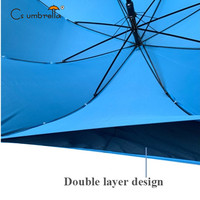 YS-1090 Parapluie classique personnalisé avec logo, fourni par l'usine, promotionnel, publicitaire, coupe-vent, double couche, semi-automatique, 190T, anti-UV