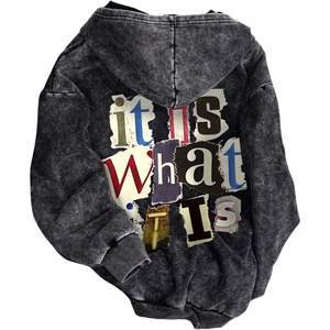 Sweat-shirt à capuche zippé pour homme personnalisé, 100% coton French Terry, respirant, streetwear, manches classiques - Product Image 3