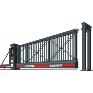 <span class=keywords><strong>Portail</strong></span> <span class=keywords><strong>coulissant</strong></span> cantilever automatique commercial pour entrée extérieure d'entreprise industrielle, clôture de sécurité pour allée principale - Product Image 1