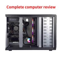 Macase USB 3.0 Aluminum Alloy Mid Tower Gaming PC Case Side Panel Window Pre-installed Fans Modular Design EATX Form Factor
